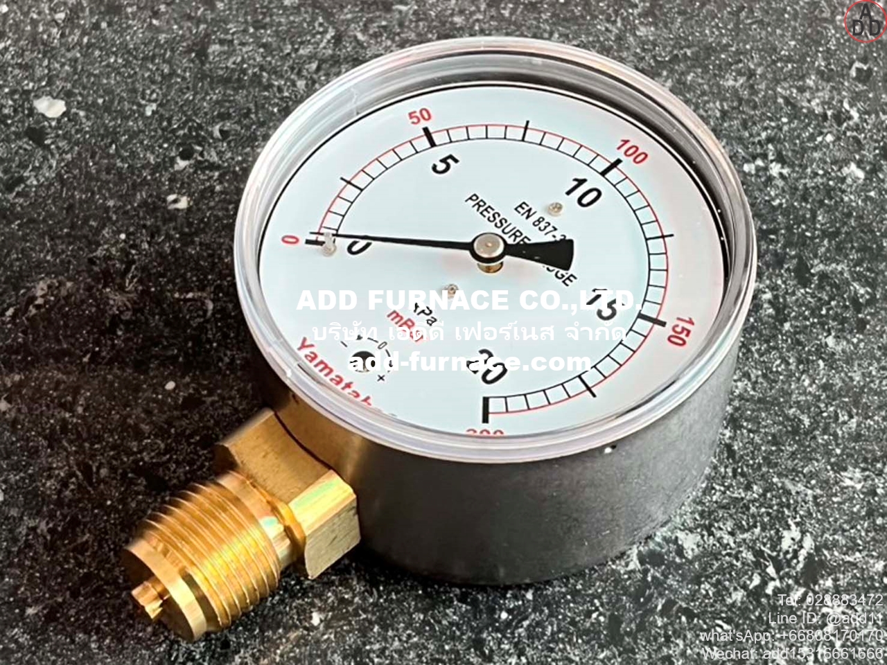 Yamataha Pressure Gauge 0-20kPa(0-200mBar) 1/2 (4)